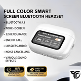 Smart Touch Screen Controls Bluetooth 5.4 Wireless Earbuds ANC, ENC